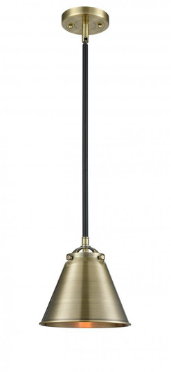 Appalachian - 1 Light - 8 inch - Black Antique Brass - Stem hung - Mini Pendant (3442|284-1S-BAB-M13-AB)