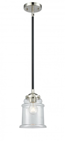 Canton - 1 Light - 6 inch - Black Polished Nickel - Stem hung - Mini Pendant (3442|284-1S-BPN-G182)