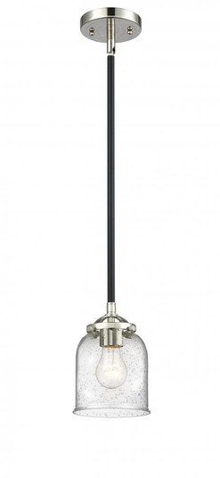 Bell - 1 Light - 5 inch - Black Polished Nickel - Stem hung - Mini Pendant (3442|284-1S-BPN-G54-LED)