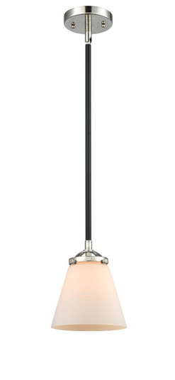 Cone - 1 Light - 6 inch - Black Polished Nickel - Stem hung - Mini Pendant (3442|284-1S-BPN-G61-LED)