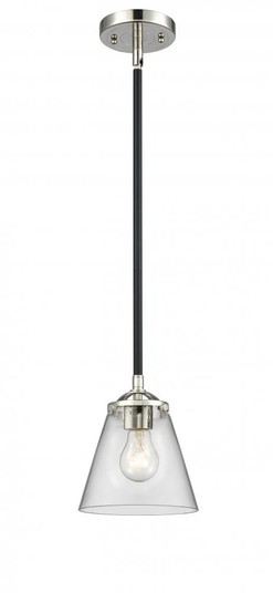Cone - 1 Light - 6 inch - Black Polished Nickel - Stem hung - Mini Pendant (3442|284-1S-BPN-G62)