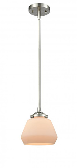 Fulton - 1 Light - 7 inch - Brushed Satin Nickel - Stem hung - Mini Pendant (3442|284-1S-SN-G171-LED)