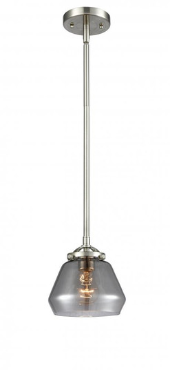 Fulton - 1 Light - 7 inch - Brushed Satin Nickel - Stem hung - Mini Pendant (3442|284-1S-SN-G173)