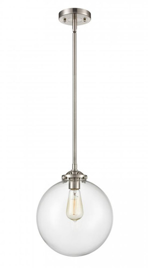 Beacon - 1 Light - 10 inch - Brushed Satin Nickel - Stem hung - Mini Pendant (3442|284-1S-SN-G202-10)
