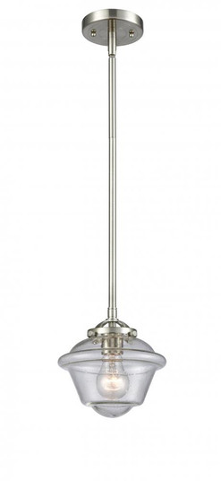 Oxford - 1 Light - 8 inch - Brushed Satin Nickel - Stem hung - Mini Pendant (3442|284-1S-SN-G534-LED)