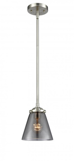 Cone - 1 Light - 6 inch - Brushed Satin Nickel - Stem hung - Mini Pendant (3442|284-1S-SN-G63)