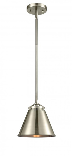 Appalachian - 1 Light - 8 inch - Brushed Satin Nickel - Stem hung - Mini Pendant (3442|284-1S-SN-M13-SN-LED)