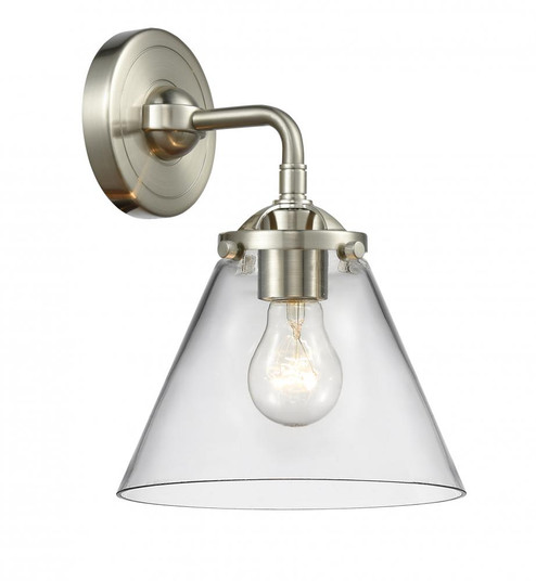 Cone - 1 Light - 8 inch - Brushed Satin Nickel - Sconce (3442|284-1W-SN-G42-LED)