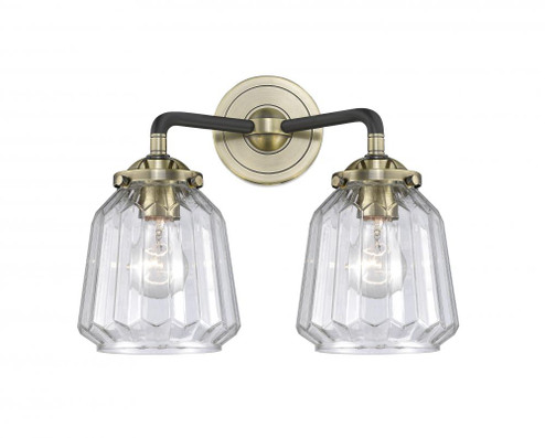 Chatham - 2 Light - 14 inch - Black Antique Brass - Bath Vanity Light (3442|284-2W-BAB-G142-LED)