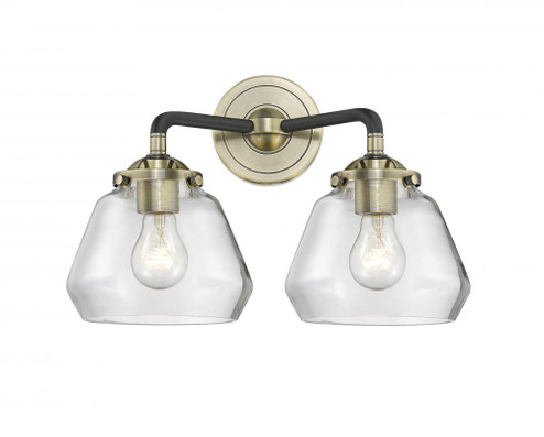 Fulton - 2 Light - 15 inch - Black Antique Brass - Bath Vanity Light (3442|284-2W-BAB-G172-LED)