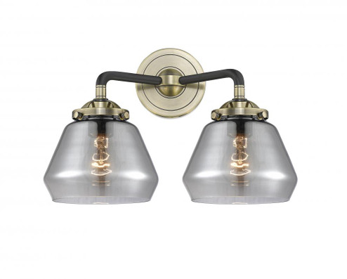 Fulton - 2 Light - 15 inch - Black Antique Brass - Bath Vanity Light (3442|284-2W-BAB-G173-LED)