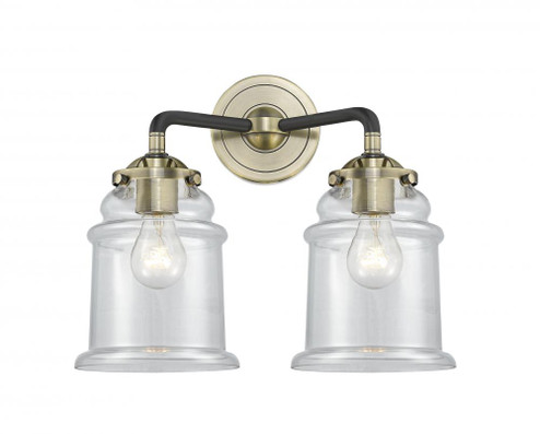 Canton - 2 Light - 14 inch - Black Antique Brass - Bath Vanity Light (3442|284-2W-BAB-G182-LED)