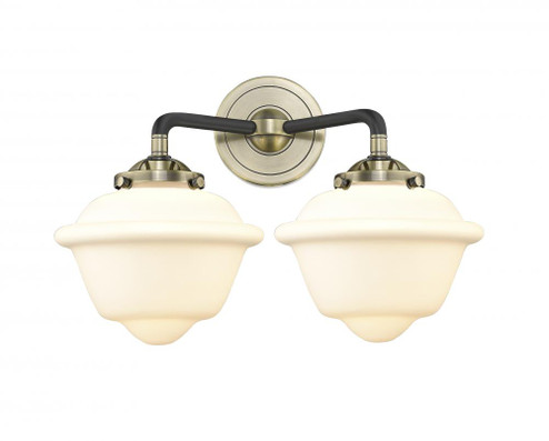 Oxford - 2 Light - 16 inch - Black Antique Brass - Bath Vanity Light (3442|284-2W-BAB-G531-LED)