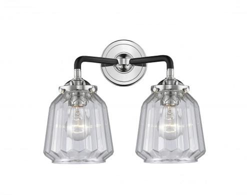 Chatham - 2 Light - 14 inch - Black Polished Nickel - Bath Vanity Light (3442|284-2W-BPN-G142-LED)