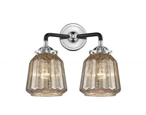 Chatham - 2 Light - 14 inch - Black Polished Nickel - Bath Vanity Light (3442|284-2W-BPN-G146-LED)