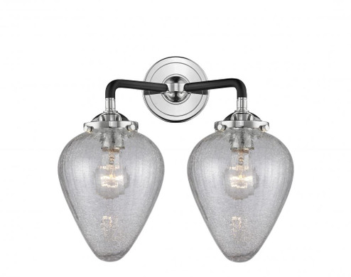 Geneseo - 2 Light - 15 inch - Black Polished Nickel - Bath Vanity Light (3442|284-2W-BPN-G165-LED)