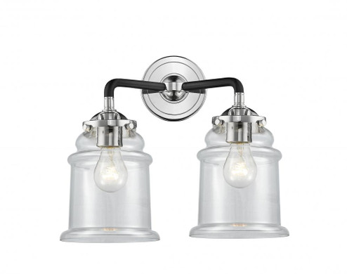 Canton - 2 Light - 14 inch - Black Polished Nickel - Bath Vanity Light (3442|284-2W-BPN-G182-LED)
