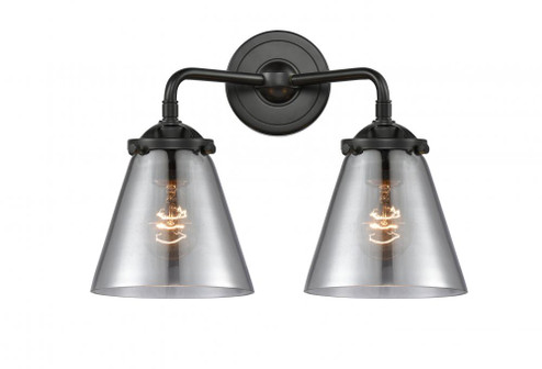 Cone - 2 Light - 14 inch - Oil Rubbed Bronze - Bath Vanity Light (3442|284-2W-OB-G63-LED)