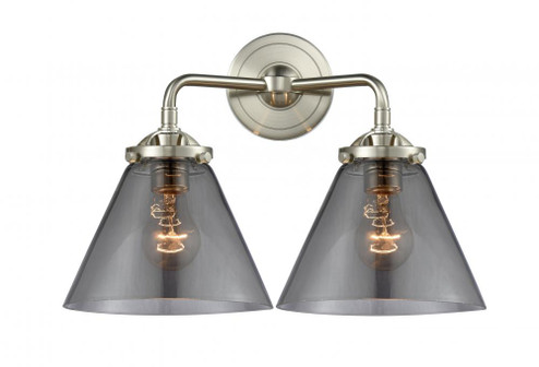 Cone - 2 Light - 16 inch - Brushed Satin Nickel - Bath Vanity Light (3442|284-2W-SN-G43)