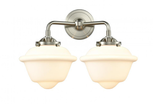 Oxford - 2 Light - 16 inch - Brushed Satin Nickel - Bath Vanity Light (3442|284-2W-SN-G531-LED)