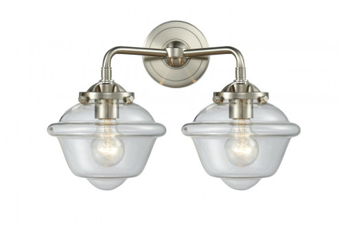 Oxford - 2 Light - 16 inch - Brushed Satin Nickel - Bath Vanity Light (3442|284-2W-SN-G532-LED)