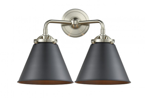 Appalachian - 2 Light - 16 inch - Brushed Satin Nickel - Bath Vanity Light (3442|284-2W-SN-M13-BK-LED)