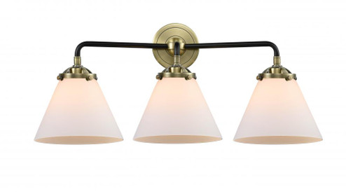 Cone - 3 Light - 26 inch - Black Antique Brass - Bath Vanity Light (3442|284-3W-BAB-G41-LED)