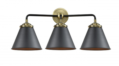 Appalachian - 3 Light - 26 inch - Black Antique Brass - Bath Vanity Light (3442|284-3W-BAB-M13-BK-LED)