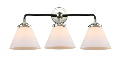 Cone - 3 Light - 26 inch - Black Polished Nickel - Bath Vanity Light (3442|284-3W-BPN-G41)