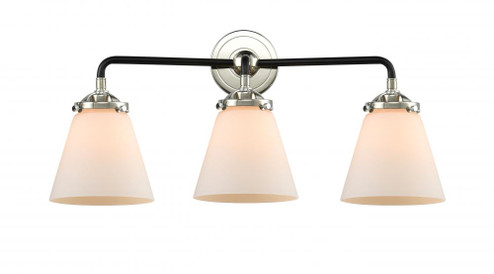 Cone - 3 Light - 24 inch - Black Polished Nickel - Bath Vanity Light (3442|284-3W-BPN-G61-LED)