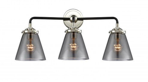 Cone - 3 Light - 24 inch - Black Polished Nickel - Bath Vanity Light (3442|284-3W-BPN-G63)