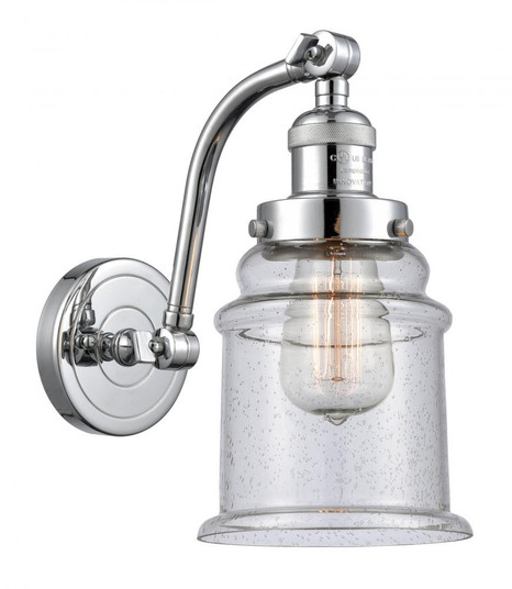 Canton - 1 Light - 6 inch - Polished Chrome - Adjustable Sconce (3442|515-1W-PC-G184-LED)