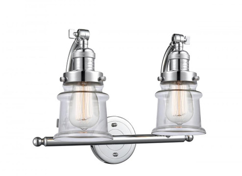 Canton - 2 Light - 18 inch - Polished Chrome - Adjustable Bath Vanity Light (3442|515-2W-PC-G182S)