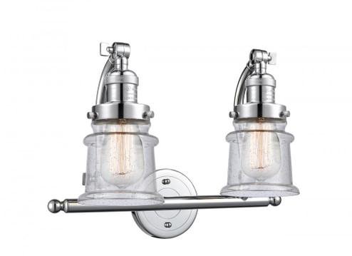 Canton - 2 Light - 18 inch - Polished Chrome - Adjustable Bath Vanity Light (3442|515-2W-PC-G184S)