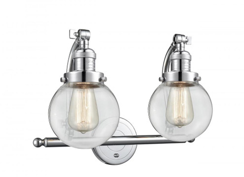 Beacon - 2 Light - 16 inch - Polished Chrome - Adjustable Bath Vanity Light (3442|515-2W-PC-G202-6-LED)