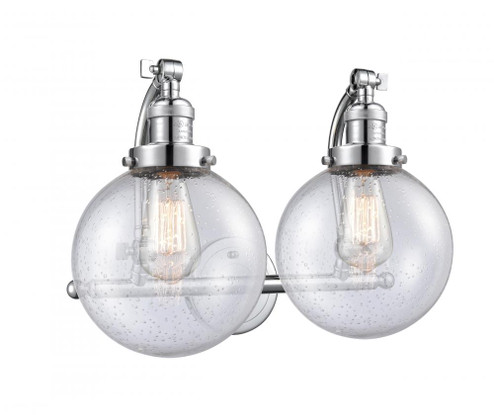 Beacon - 2 Light - 18 inch - Polished Chrome - Adjustable Bath Vanity Light (3442|515-2W-PC-G204-8)