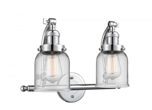 Bell - 2 Light - 18 inch - Polished Chrome - Adjustable Bath Vanity Light (3442|515-2W-PC-G52-LED)