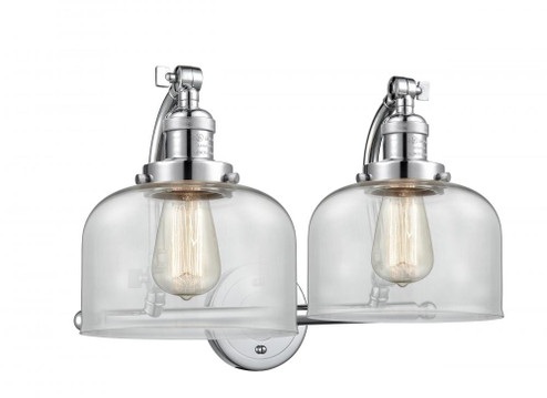 Bell - 2 Light - 18 inch - Polished Chrome - Adjustable Bath Vanity Light (3442|515-2W-PC-G72-LED)