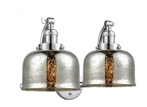 Bell - 2 Light - 18 inch - Polished Chrome - Bath Vanity Light (3442|515-2W-PC-G78-LED)