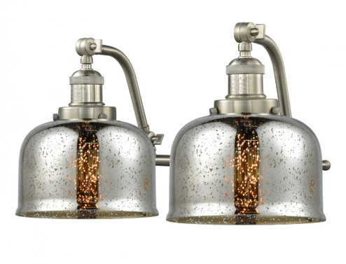 Bell - 2 Light - 18 inch - Brushed Satin Nickel - Adjustable Bath Vanity Light (3442|515-2W-SN-G78-LED)