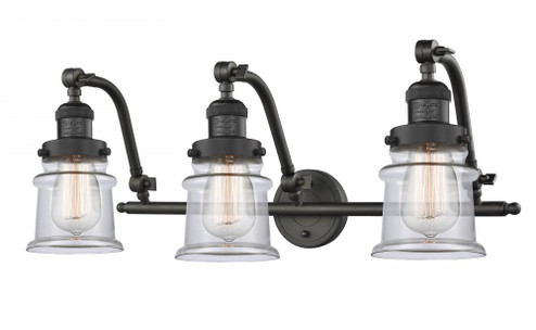 Canton - 3 Light - 28 inch - Oil Rubbed Bronze - Adjustable Bath Vanity Light (3442|515-3W-OB-G182S-LED)