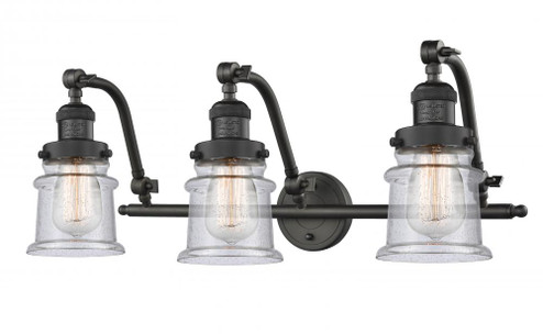 Canton - 3 Light - 28 inch - Oil Rubbed Bronze - Adjustable Bath Vanity Light (3442|515-3W-OB-G184S-LED)