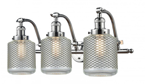Stanton - 3 Light - 28 inch - Polished Chrome - Adjustable Bath Vanity Light (3442|515-3W-PC-G262)