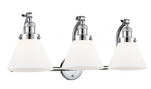 Cone - 3 Light - 28 inch - Polished Chrome - Adjustable Bath Vanity Light (3442|515-3W-PC-G41)