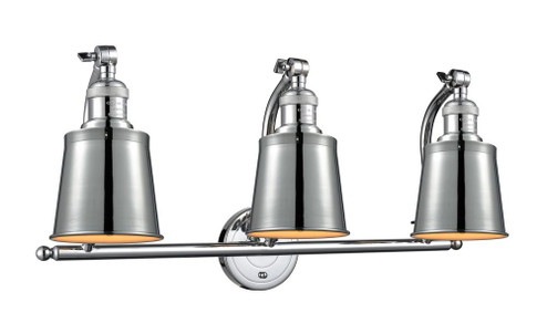 Addison - 3 Light - 28 inch - Polished Chrome - Adjustable Bath Vanity Light (3442|515-3W-PC-M9-PC-LED)