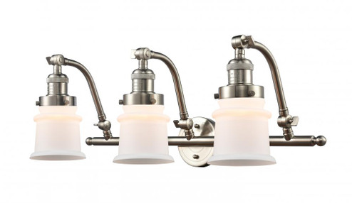 Canton - 3 Light - 28 inch - Brushed Satin Nickel - Adjustable Bath Vanity Light (3442|515-3W-SN-G181S-LED)