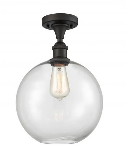 Athens - 1 Light - 10 inch - Oil Rubbed Bronze - Semi-Flush Mount (3442|516-1C-OB-G122-10-LED)