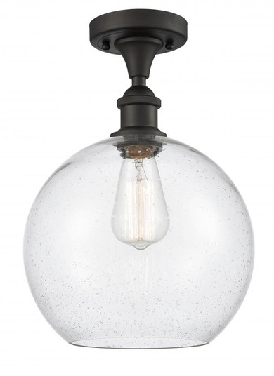 Athens - 1 Light - 10 inch - Oil Rubbed Bronze - Semi-Flush Mount (3442|516-1C-OB-G124-10)