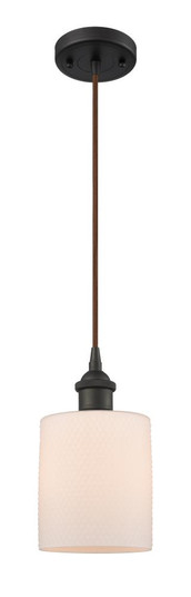 Cobbleskill - 1 Light - 5 inch - Oil Rubbed Bronze - Cord hung - Mini Pendant (3442|516-1P-OB-G111-LED)