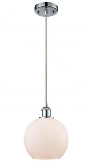 Athens - 1 Light - 8 inch - Polished Chrome - Cord hung - Mini Pendant (3442|516-1P-PC-G121-LED)